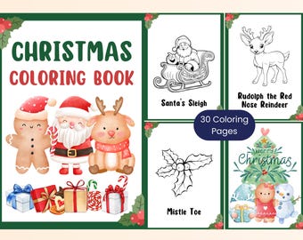 Lindo libro para colorear de Navidad