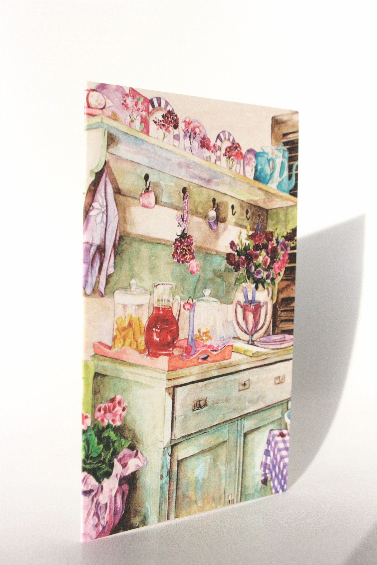 Vintage Kitchen Art Card of an Original Watercolour Painting Etsy