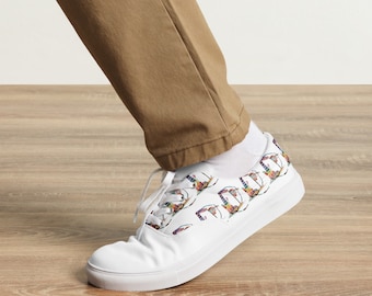Men’s lace-up canvas shoes