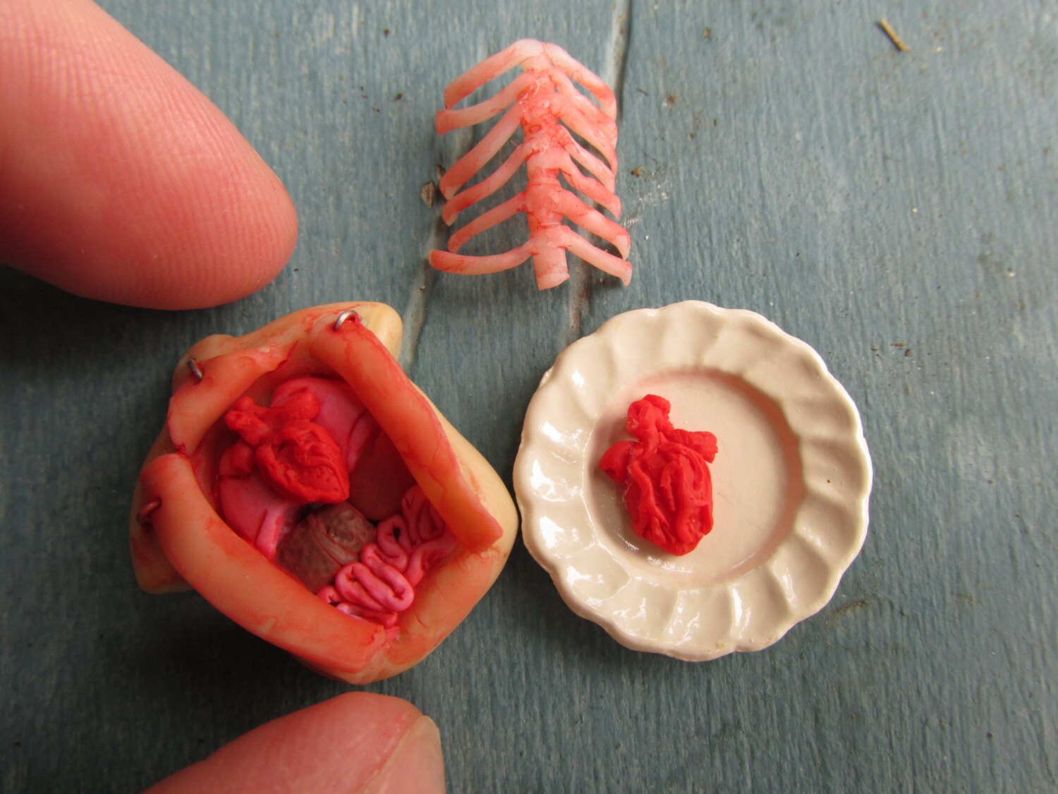 Realistic Polymer Clay Autopsy Earrings Anatomical Heart Etsy Realistic Polymer Clay Autopsy Earrings Anatomical Heart Etsy