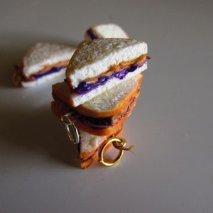 Peanut Butter & Jelly Sandwich, Best Friend Charms, BFF Charms, Junk Food, After School Snack