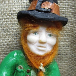Leprechaun (OOAK) One Of A Kind,Free shipping,Myth,Fantasy, Folklore,Irish folklore,Clay Art Doll,Hand Sculpted,Polymer Clay Mythical Fairy,