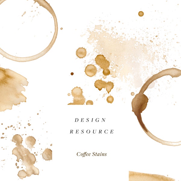 Coffee Stains | Digital Design Resource | Clip Art | Free Commercial Use | Cup Ring | Vintage | Create the Cut