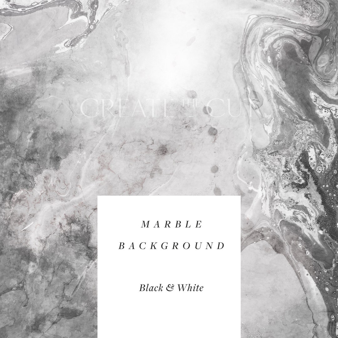 Black & White Marble Background Digital Paper Watercolour Marble 12 X