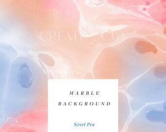 Sweet Pea | Marble Background Digital Paper | 12" x 12" Printable | Free Commercial Use | Create the Cut