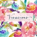 Vivacious | Watercolour Flower Clip Art | Chinese Peonies | Blue Lisianthus | Schefflera Leaves | Canna Leaves | Buds | Create the Cut 