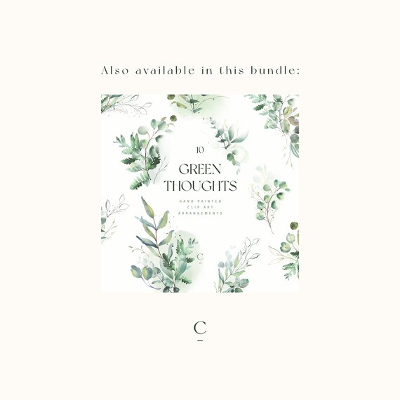 Wedding Greenery Watercolor Eucalyptus Clipart Watercolor Bouquet png ...