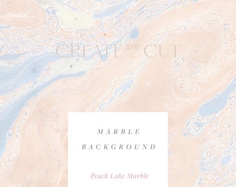 Peach Lake Marble | Marble Background Digital Paper | 12" x 12" Printable | Free Commercial Use | Create the Cut
