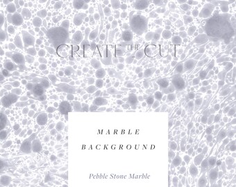 Pebble Stone Marble | Marble Background Digital Paper | 12" x 12" Printable | Free Commercial Use | Create the Cut