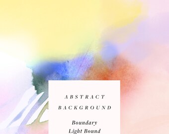 Watercolor Abstract Digital Background Paper, Watercolour wash, 12" x 12" Printable, Free Commercial Use - Boundary Light Bound