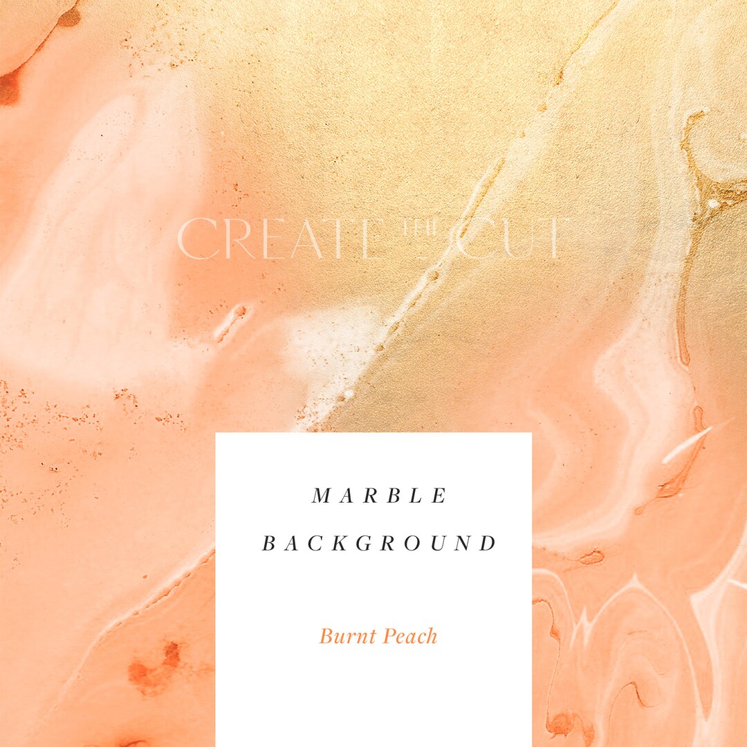 Burnt Peach Marble | Marble Background Digital Paper | 12" X 12 ...