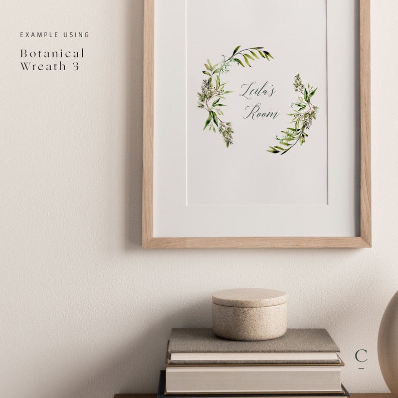 Watercolor Eucalyptus Wreath Bundle & Greenery Clipart, Watercolor Half Wreath Clipart, Wedding Greenery, Clipart Frames, Eucalyptus Clipart image 6