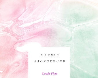 Candy Floss | Marble Background Digital Paper | 12" x 12" Printable | Free Commercial Use | Create the Cut