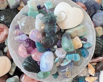 MERMAID LAGOON Crystal Confetti Scoop, Mystery Crystal Scoop, Surprise Mix of Metaphysical Stones, Spiritual Gifts