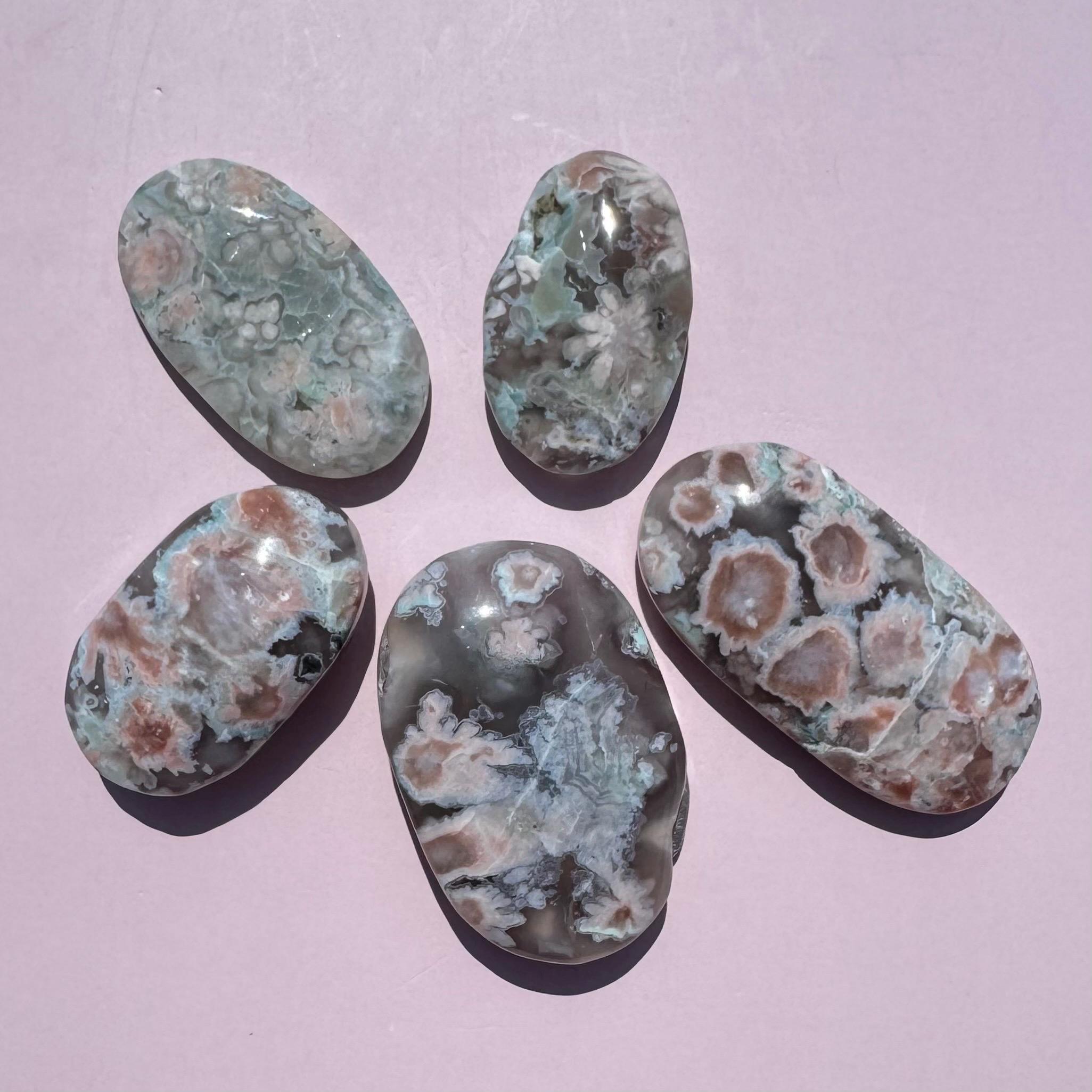 Green Flower Agate - Etsy
