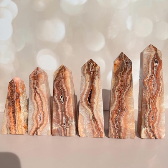 Pink Crazy Lace Agate Towers from Indonesia - You Choose