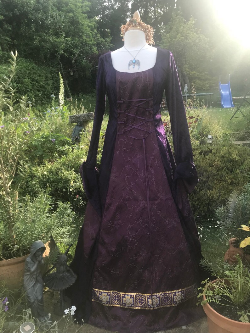 Elven Bespoke Purple Boho Renaissance Medieval Pagan Celtic Etsy etsy