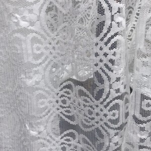 Stunning Celtic knotwork lace pale ivory Renaissance boho medieval fairycorr wedding Pagancore handfasting cloak image 8