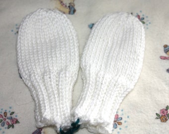 Thumbless Baby Mittens in Many Colors! Hand Knitted No Scratch Mitts for Babies and Toddlers