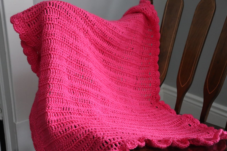 pink baby afghan