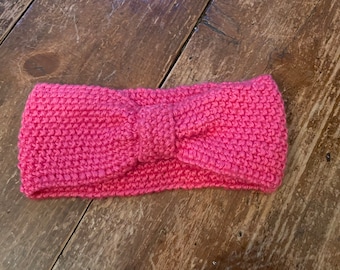 Knit Baby Headband Watermelon Pink - 12 Months