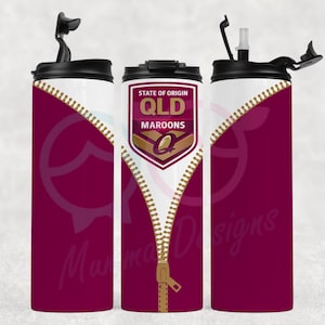 NRL Origin QLD Maroons ~ 20oz Tumbler PNG file