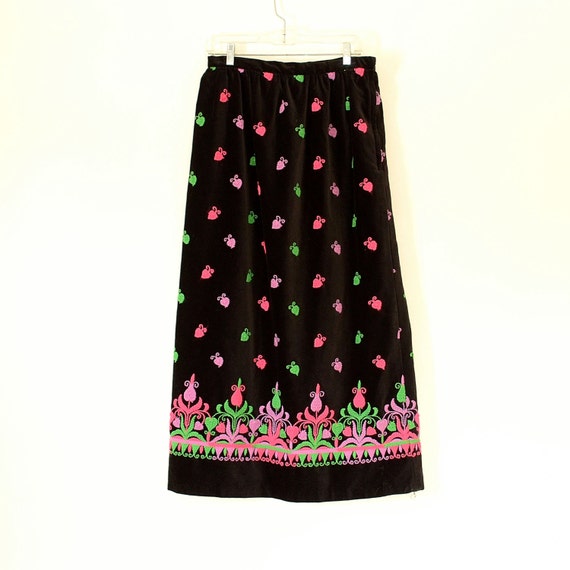 Vintage Velvet Maxi Skirt - Velvet Abercombie and