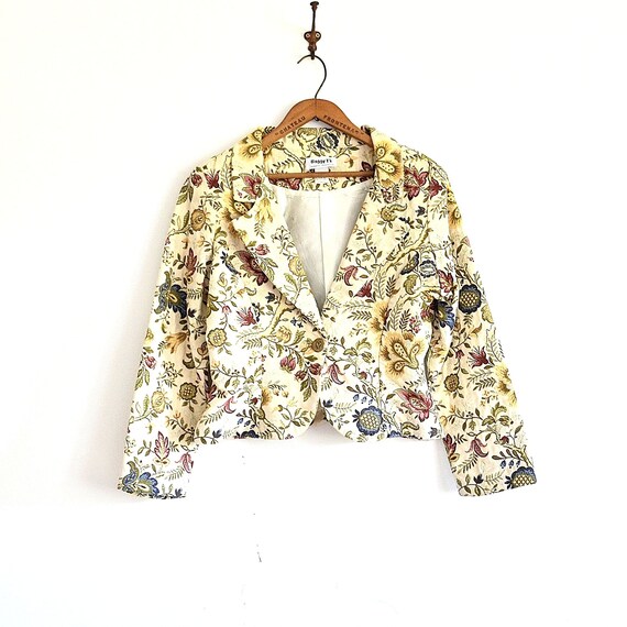 Tapestry Blazer - Brocade Blazer - Vintage 90s Cro