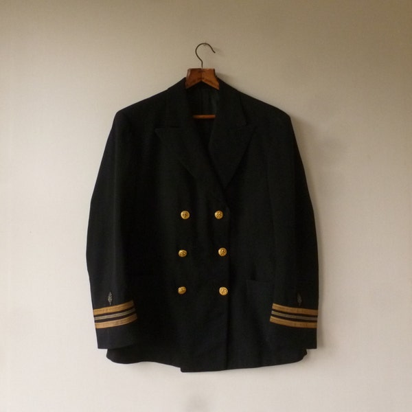 Vintage Navy Jacket - WW2 Era Officers Dress Jacket