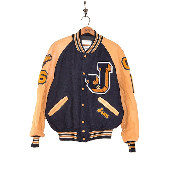 Vintage Letterman Jacket - 80s Letterman Jacket -