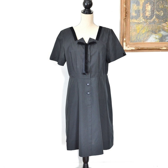 1930's Black Dress - Early 30's Little Black Dress