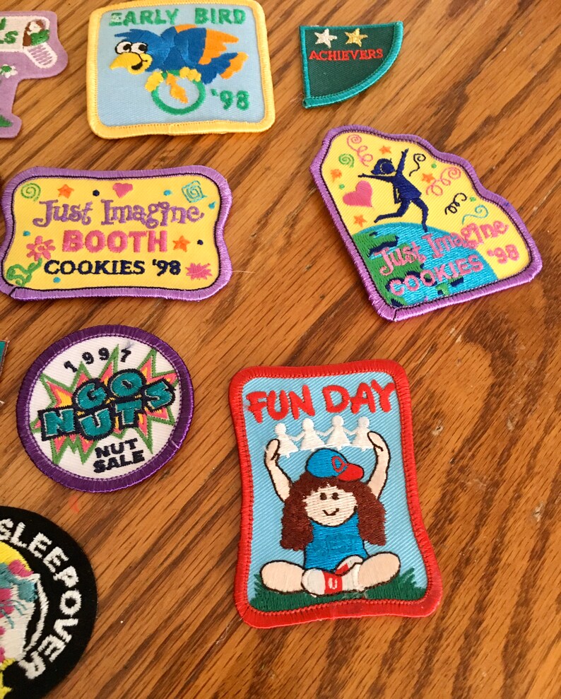 Girl Scout/Brownie Patches 199798 Bright colorful Etsy