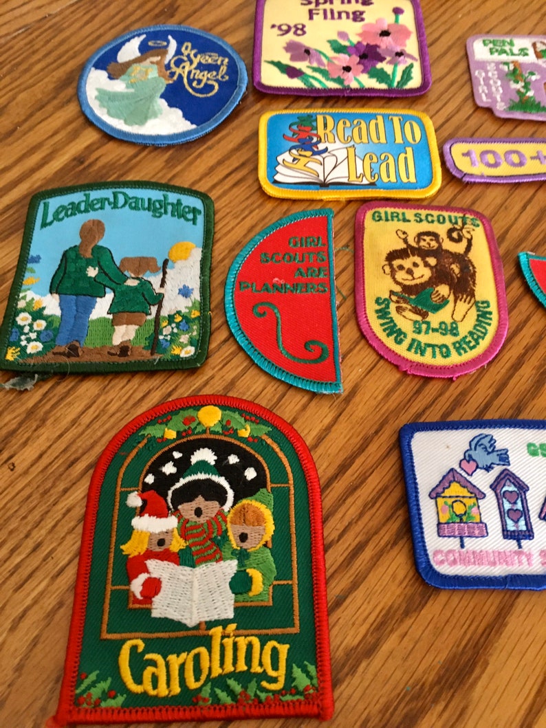 Girl Scout/Brownie Patches 199798 Bright colorful Etsy