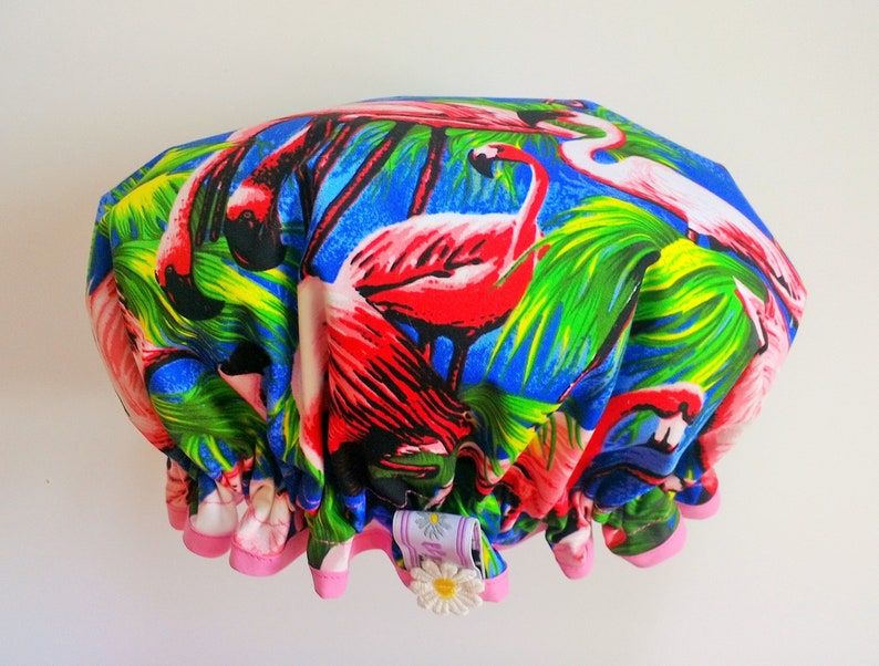 Flamingo Themed Luxury Shower/bath Hat/cap Etsy