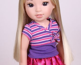 Made to order your Custom American Girl WellieWishers with new red or blond wig