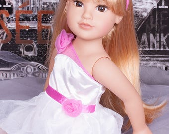 Custom OOAK Journey Girls 18" Callie  strawberry blond color wig, outfit.