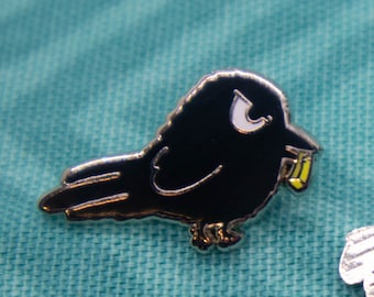 Enamel Chango Crow Fry Pins