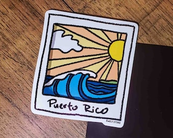 Postcard Puerto Rico Beach Magnet