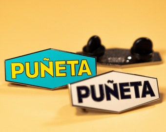 Puñeta - Puerto Rico Enamel Pin Purple or Yellow