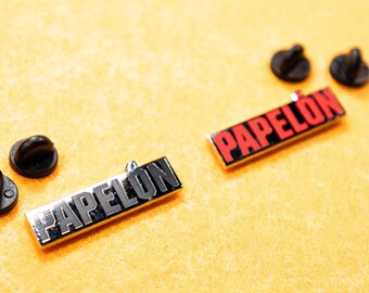 Papelón Puerto Rico Slang Black or Red - Enamel Pin