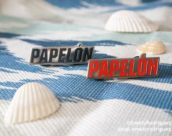 Papelón - Puerto Rico Slang Enamel Pin Black or Red