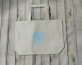 Come to Philly for the Crack Jumbo 100 Percent Cotton Canvas Tote Bag 20"W x 15"H x 5"D