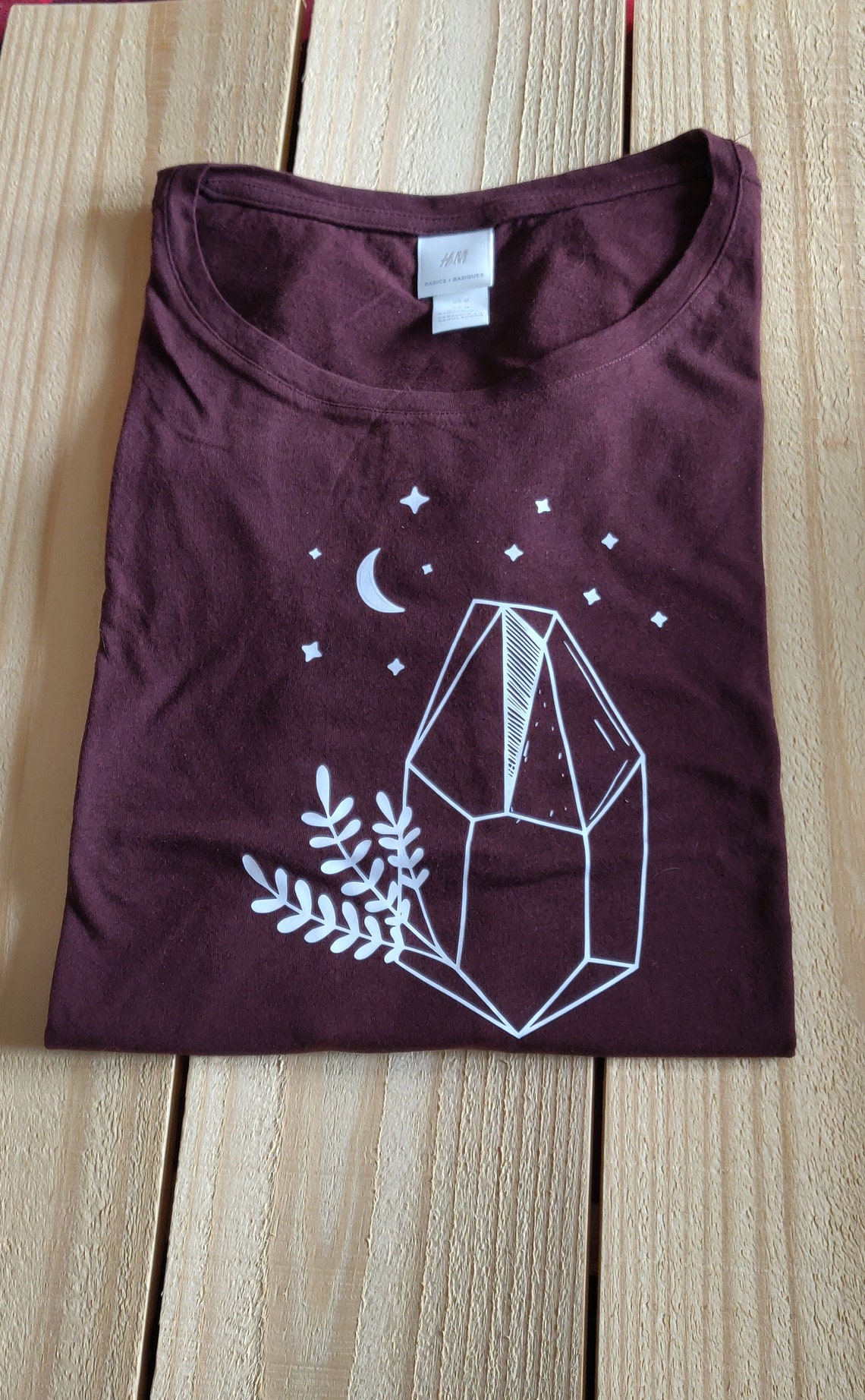 Woman's Gem Shirt// Crystal Tee// Gemstone Tshirt// Etsy