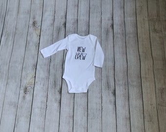 New To The Crew Unisex Long Sleeve Romper 3-6 month old