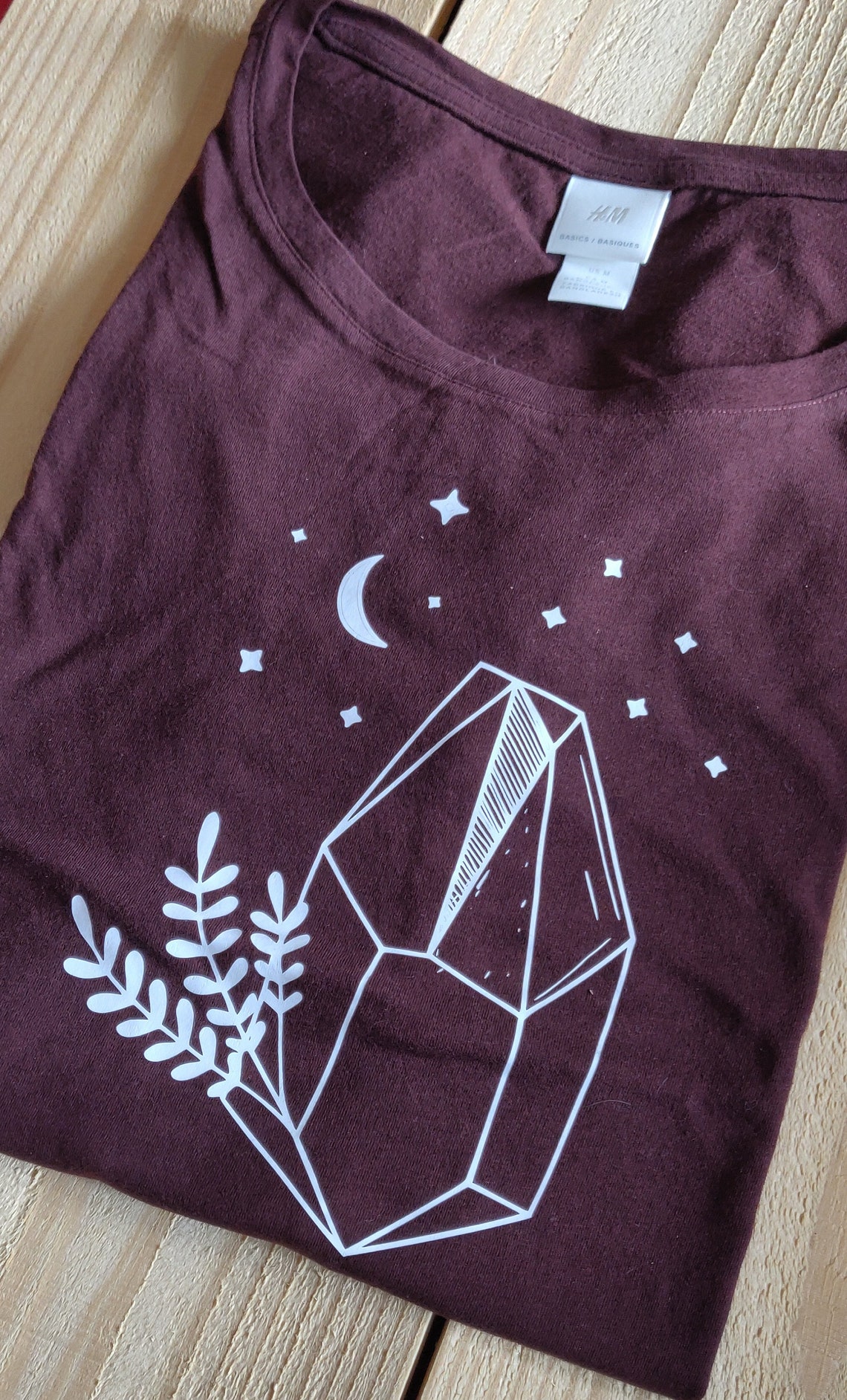 Woman's Gem Shirt// Crystal Tee// Gemstone Tshirt// Etsy