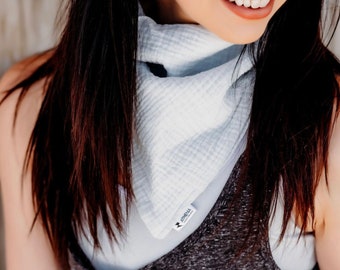 Cotton Gauze Bandana – Soft, Breathable Head Scarf | Beach, Boho, Everyday Style