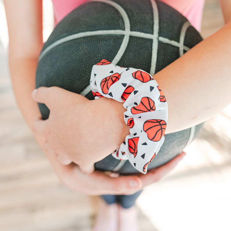 Basketball Scrunchies for Girls Sports Hair Scrunchy Etsy