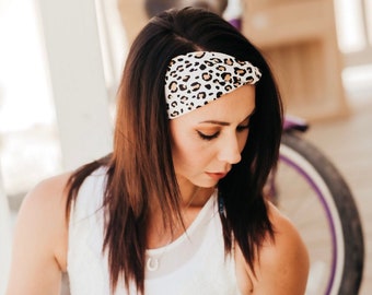Cheetah Knotted Headbands, Running Headband, Cheetah Gifts, Workout Apparel, Yoga Headband, Tube Headband, Turban Twist Headband