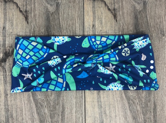 Turtles Turban Twist Running Headbands Dry Fit Hair Bands Etsy