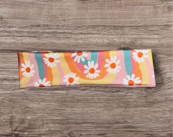 Non-Slip Hippie Headband | Boho Yoga Headband | Double Layer Workout Turban | Wide Fitness Hair Band